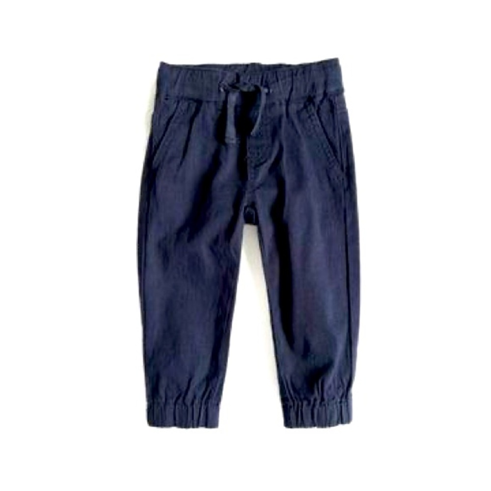 Little Bipsy Chino Joggers. Color Navy. Size 3-4T